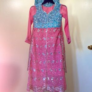 Pakistani indian wedding sharara